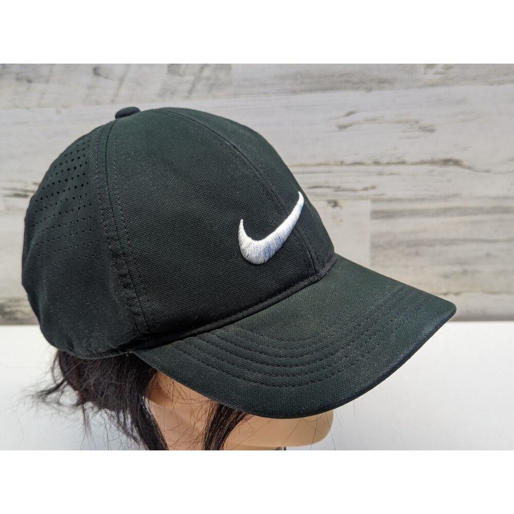Nike Golf Black Legacy 91 Dri Fit Hot‎ Weather Polyester Baseball Cap Adult OSFA - Picture 5 of 9